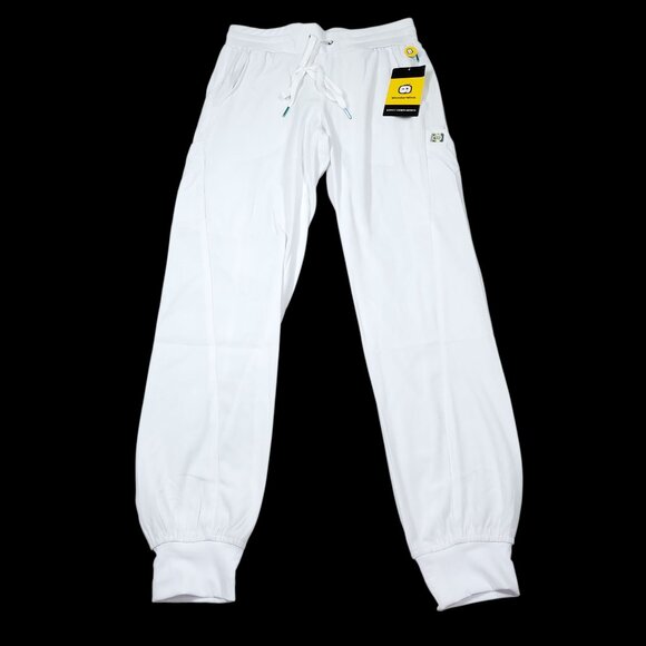 READ WonderWink Aero Women's Cargo Jogger Scrub Pants White Size XXS 2XS - Picture 1 of 10